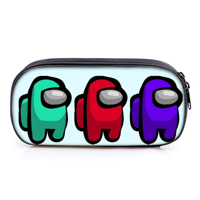 Among Us Game Characters Print Single Layer Stationery Storage Bag For Students