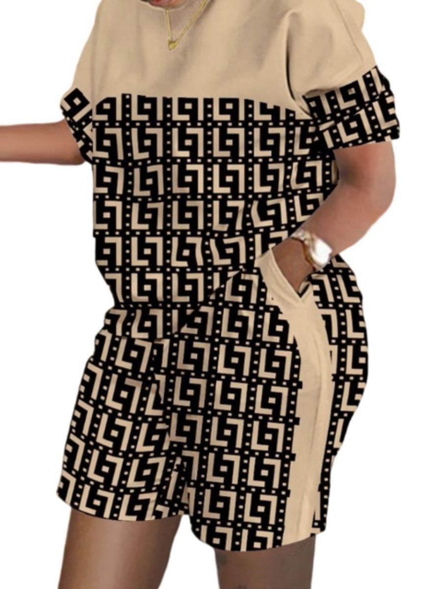 

Летний популярный 3D-принтованный комплект из 2 предметов: футболка + шорты, модный повседневный женский короткий костюм, мягкий спортивный костюм для бега, трендовая одежда 6XL