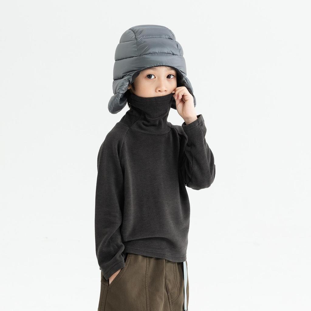 Boys' 2025 Cozy Fleece Long-Sleeve Base Layer Shirt - Soft, Skin-Friendly Autumn/Winter Children's T-Shirt