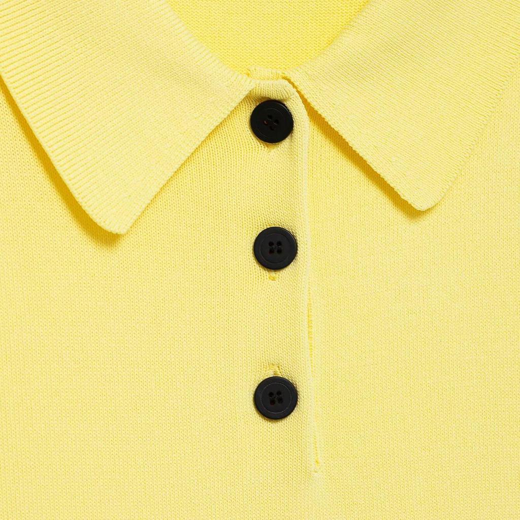 Spring 2025 Women's Slim-Fit Knitted Polo Shirt with Short Sleeves