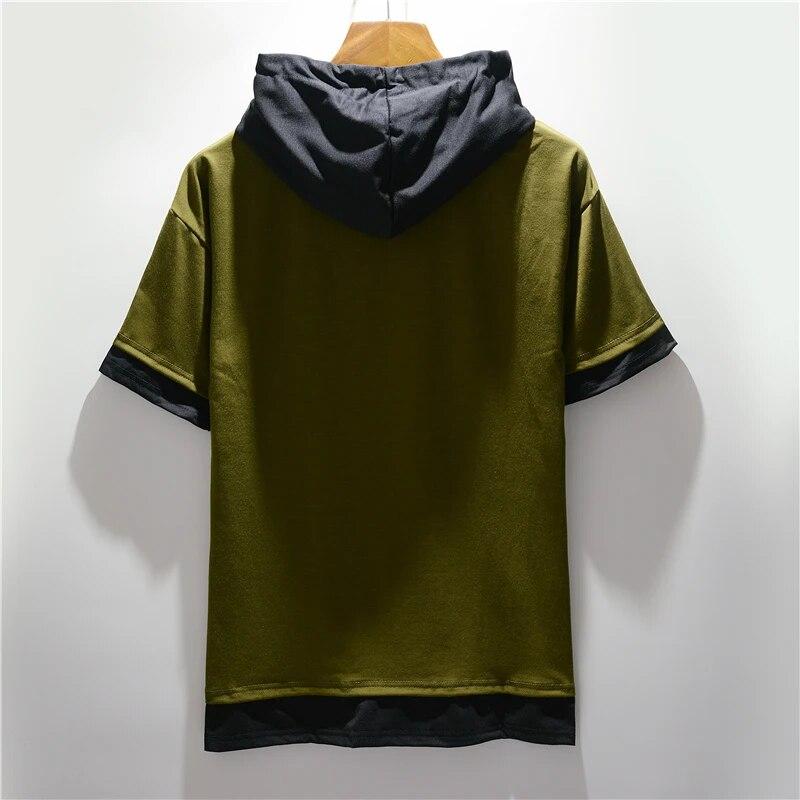 T-shirt à manches courtes pour homme, vêtement d'été décontracté, ample, grande taille, pour jeunes, demi-manches