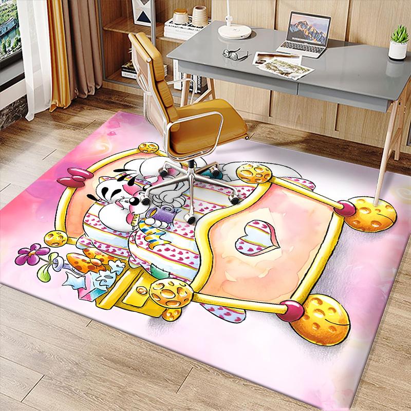 Cartoon Diddl Diddlina Printed Absorbent Washable Carpet, Non-Slip Bathroom Mats, Kitchen Rugs, Yoga Mat,Living Room Entrance, Camping Picnic Rugs