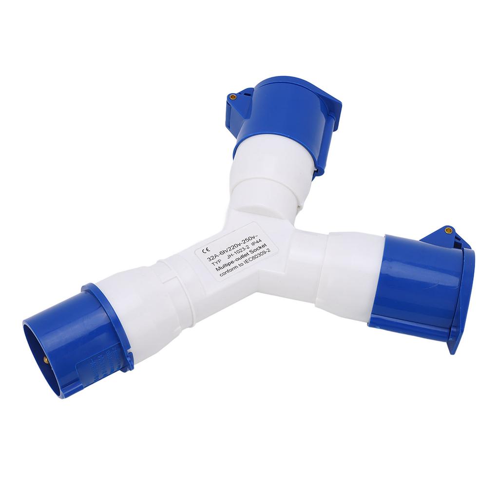 Industrial Plug Multifunctional IP44 Waterproof 1in 2out 3pin Industrial Site Plug 220‑250V