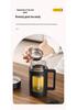 Qifan Double-Layer Insulated Glass Tea Cup with Handle - High Temperature Resistant and Anti-Fall for Office Use