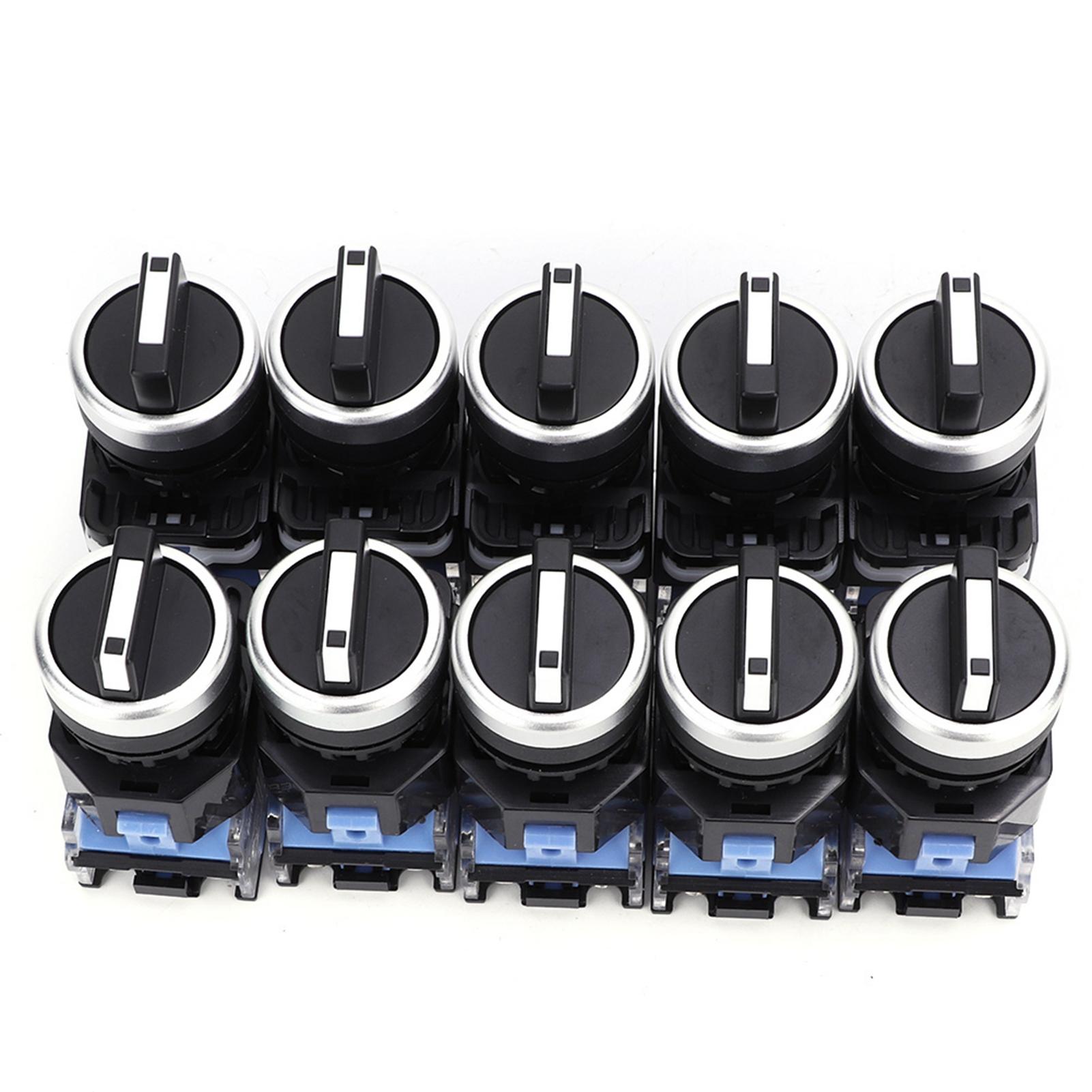 

10pcs BEM38 20X 31 22mm 3 Position Self Locking Rotary Selector Switch