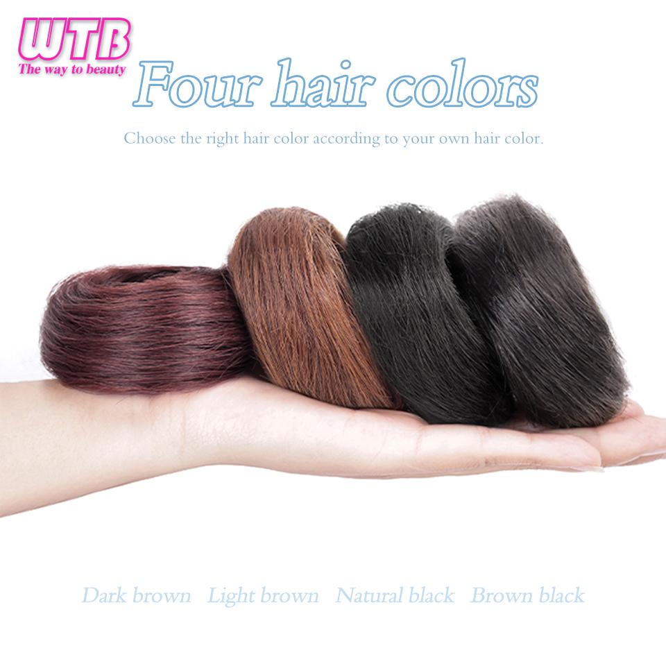 Synthetic Curly Straight Hair Messy Buns Female Hair Rings Fluffy Hair Pans Invisible Natural Seamless Donut Chignon Accessories