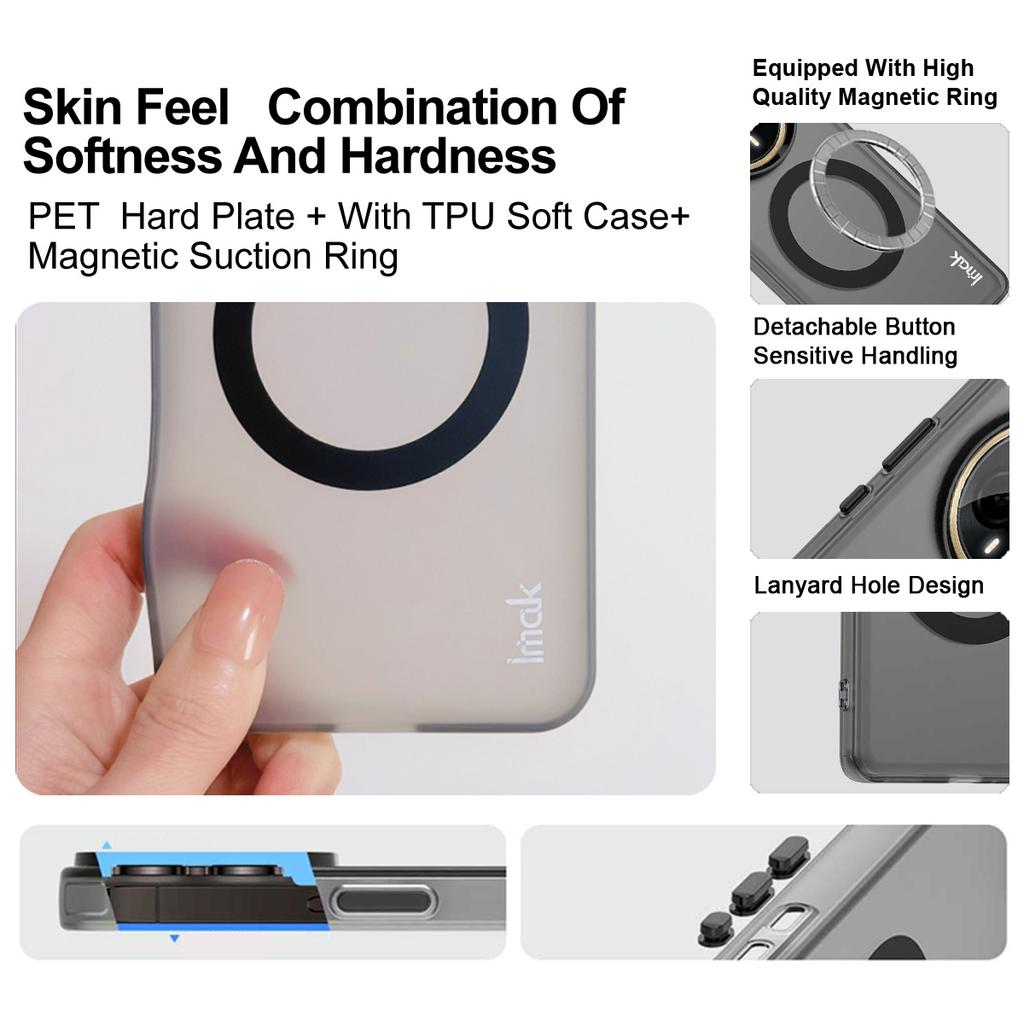 IMAK For Xiaomi Redmi A5 4G (171.7mm) Case Compatible with MagSafe PC+TPU Protective Phone Back Cover