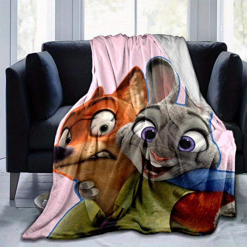 1pc, Zootopia Nick & Judy Blanket Soft Throw for Home Decor, Couch Cover, Travel, Camping, Car, Beach, Office Nap Perfect Gift for Friends