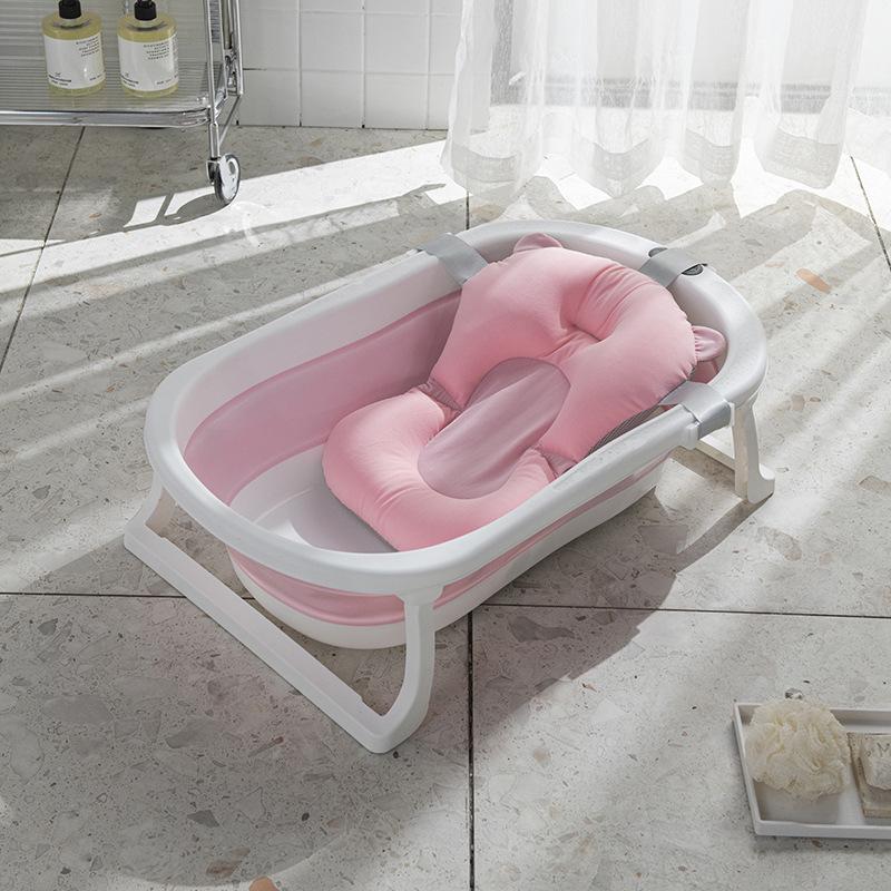 Folding Temperature-Sensitive Baby Bathtub: Large Size for Infants, Newborns, and Toddlers