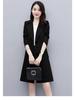 Women's Mid-Length British Style Trench Coat - Elegant Korean Loose Fit Overcoat for Spring and Autumn 2022.