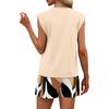 Women's Casual Fashion Crewneck Pleated Vintage Floral Print Shorts Set