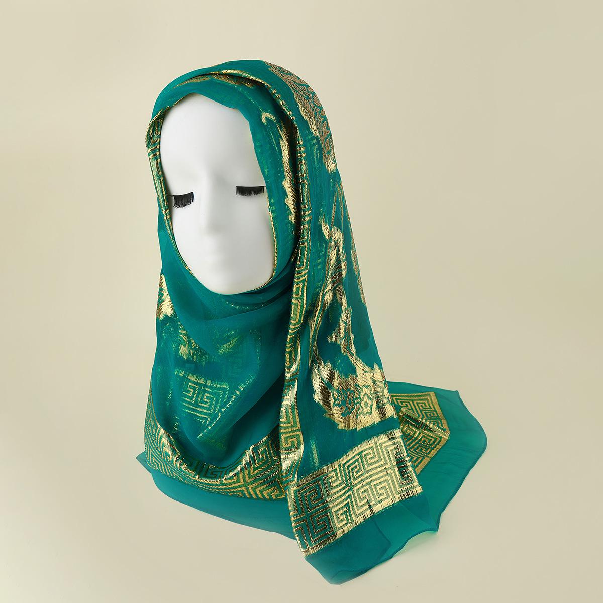 Ethnic Style Monochrome Gauze Headscarf Fashion Scarf