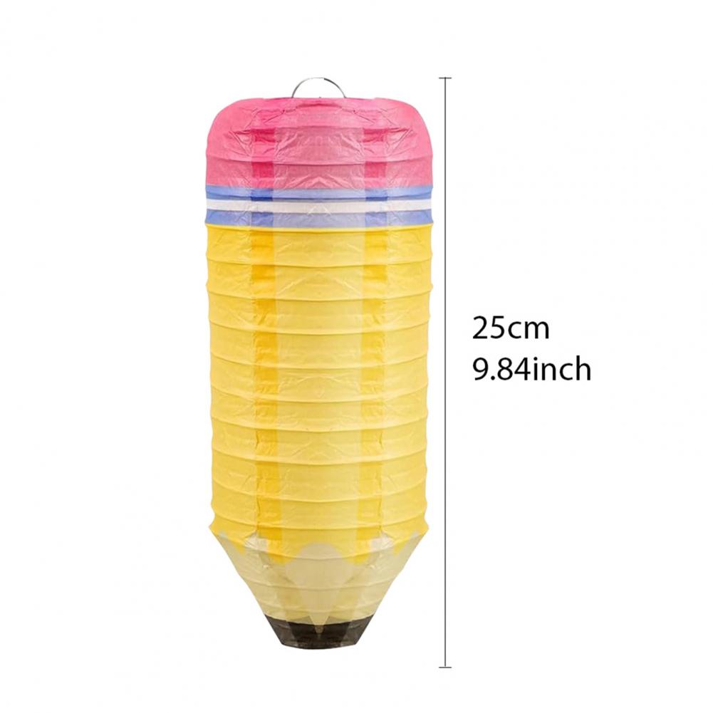 Festival Decoration Festive Lantern Decor Back To School Classroom Decoration Set Crayon Pencil Hanging Paper Lanterns for First