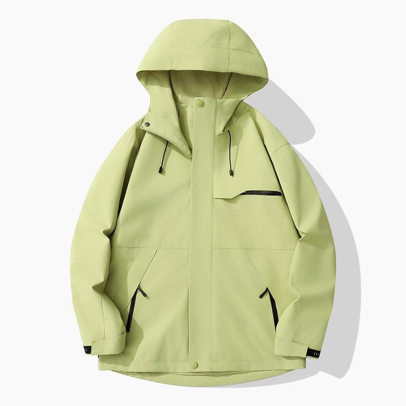 Unisex Lightweight Outdoor Windproof Waterproof Jacket Gore-Tex Fabric Breathable Hiking Raincoat With Hood