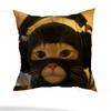 Funny Cat Meme Pillow Case Pillow Case Living Room Sofa Cushion Cover Suitable For Home Bedroom Room Decoration