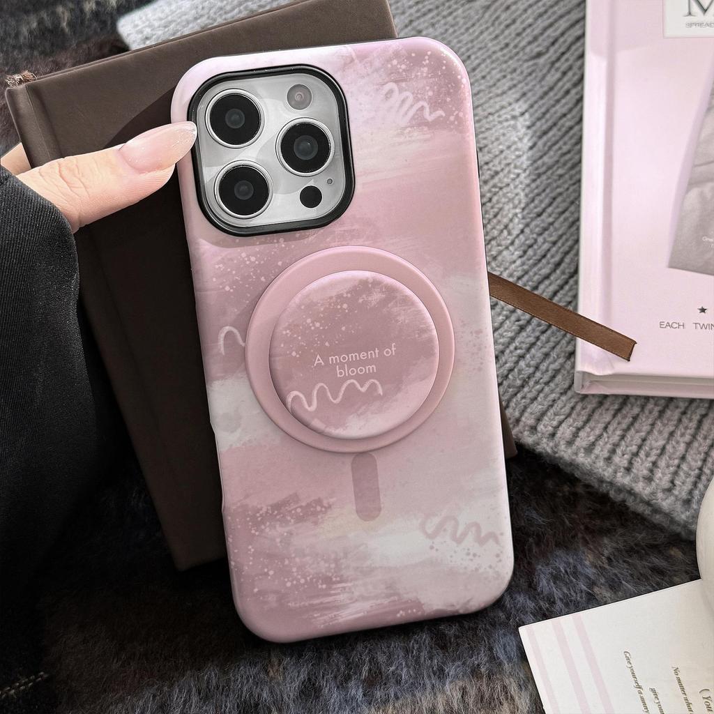 Magnetic Bracket Phone Case Suitable for iPhone 13, iPhone 15, iPhone 16 Pro Max