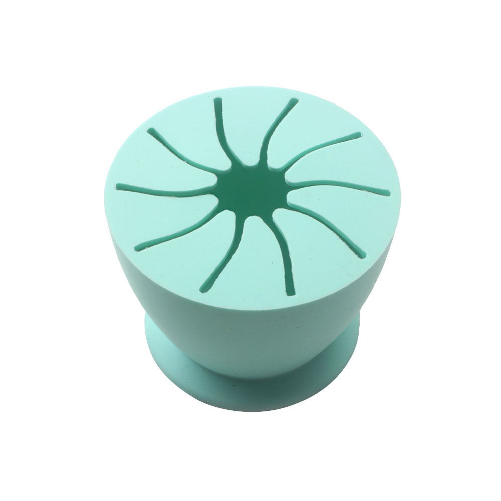 Silicone world Desktop Garbage Collection Box Vinyl Scrap Collector With Suction Cup Silicone Storage Ball Waste Box