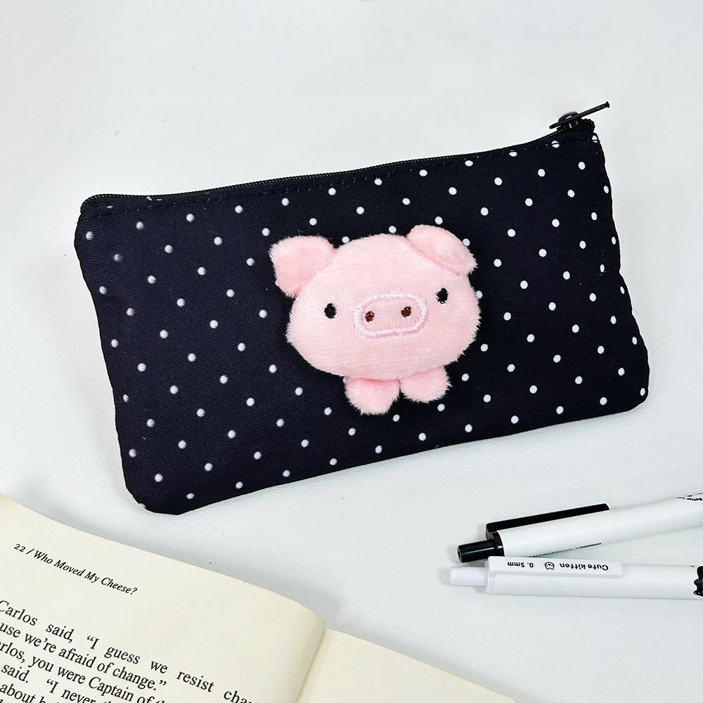 

Polka Dot Pencil Case Multi-functional Stationery Pouch Cute Pen Bag School Supplies 01