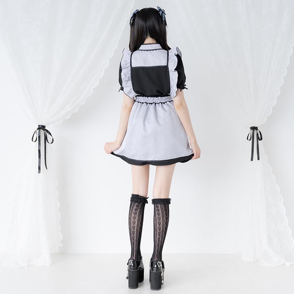 Liebe Meine Liebe Chinesischer Linien-Schlitz Rosa und Landmine Yumetenbo Damenrock, 534752, Weiß, Massenproduktion, Stil,