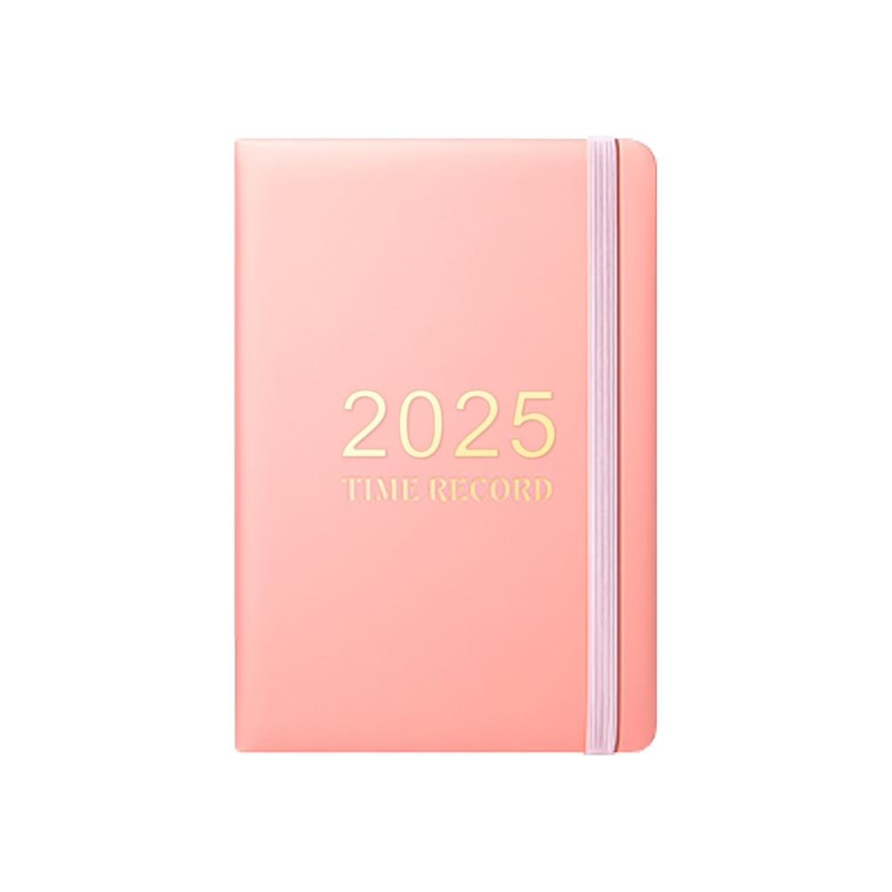 2026 2027 Custom logo Colorful Notebook PU Leather Diary English Spanish Daily Planner Calendar Journal A5 Agenda (as the picture,A5&Customized)