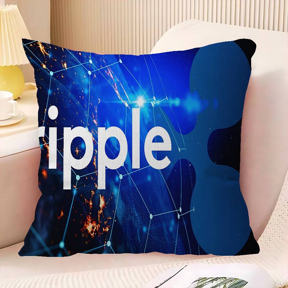 Xrp Ripple Crypto Pillow Anime Pillow Sofa Bed Head Pillow Cover Cushion Cover 45x45 Cm Fashion