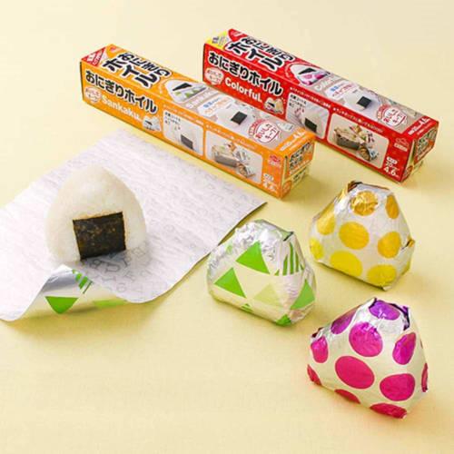 Toyo Aluminum Onigiri Foil, 20cm X 4.6m, Colorful Pattern, Made In Japan, Aluminum and Moisture-Absorbent Paper Keep Onigiri Fresh, Dual-Layer Constru
