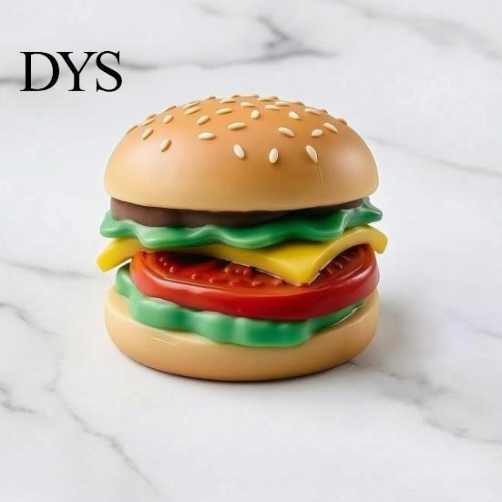 Hand Exerciser for Adults Hamburger Squeeze Toy, Food Shape Slow Rising Fidget Realistic Durable Gifts Kids Soft Burger Stress Relief Sensory