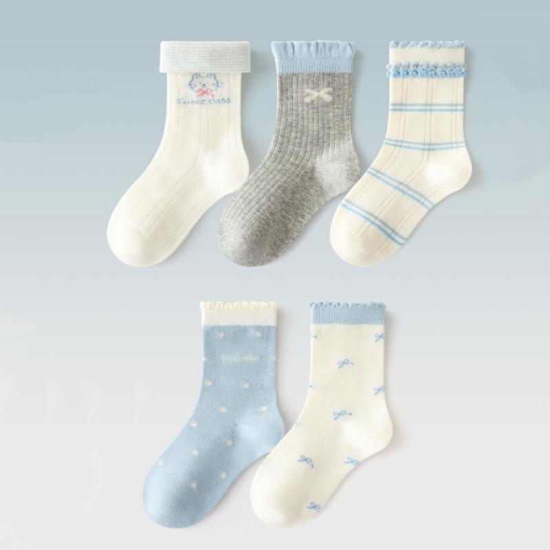 

Kids Soft Cotton Socks Korean Sweetly Love Heart Print Baby Girls Boys Socks Autumn Winter Warm Children Middle Tube Socks S