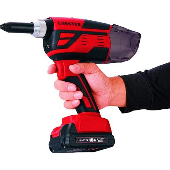 Premium Lobtex Cordless Riveter R2B1 (Lobtex) Battery and charger included