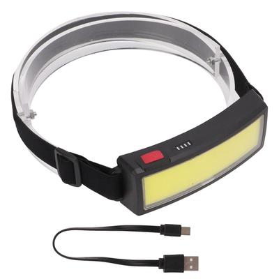 LED čelovka USB nabíjení LED světlomet Ultralehká COB čelovka Venkovní kempování Montáž na hlavu