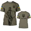 UKRAINE Men's T Shirt Summer Short Sleeve Streetwear Ukraine National Flag 3D Print Pullover Wear Oversized T-shirt Mens Clothes