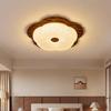 2025 Chinese-Japanese Solid Wood Ceiling Light for Bedroom and Dining Room