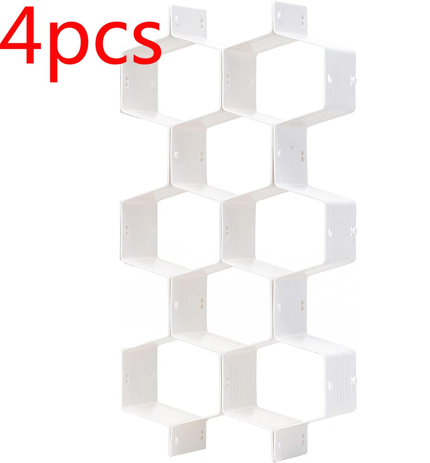 

4/8pcs Honeycomb Drawer Divider Organizer DIY Plastic Grid Drawer Divider Divider for Underwear Belt-Scarf Socks Organizer