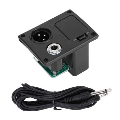 Kupfer Gitarrenkabel Verstärker Rauscharm mit 9V Gitarre Aktiver Tonabnehmer EQ Batteriefach Gehäuse