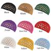 Soft Rayon Knit Snood Hat Mesh Hair Net Hair Care Cap Crochet Sleeping Night Cover Turbans