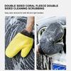 Paint Cleaner Microfiber Chenille Car Wash Glove Auto Cleaning Mitt Gloves Home Duster Car Care Products