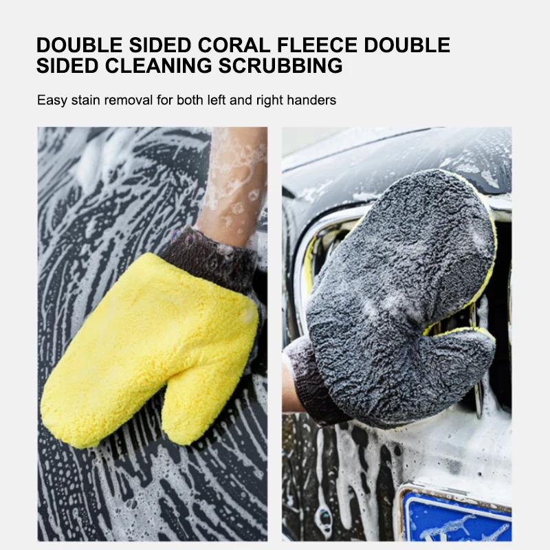 Paint Cleaner Microfiber Chenille Car Wash Glove Auto Cleaning Mitt Gloves Home Duster Car Care Products