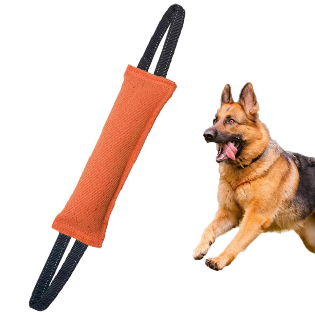 Langlebiges Hund Zerrspielzeug Doppeltgriff Beißtraining Kauspielzeug Interaktives Zerrseil für mittelgroße große Hunde