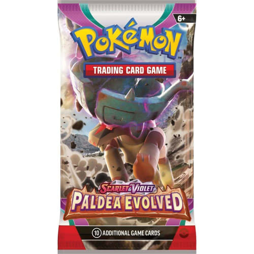 Pokemon TCG Scarlet & Violet Paldea Evolved Cards 10 Booster Pack Assortment Ages 6+