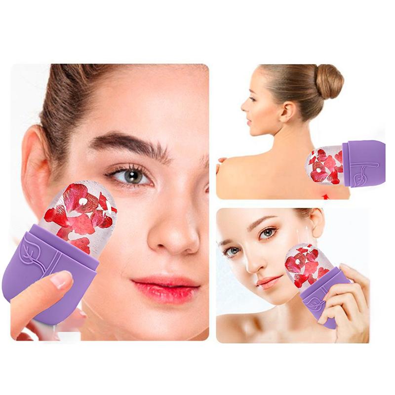 Reusable Ice Roller For Face And Eye Facial Beauty Ice Roller Skin Care Tools Ice Facial Cube Silicone Ice Mold Beauty Cooling