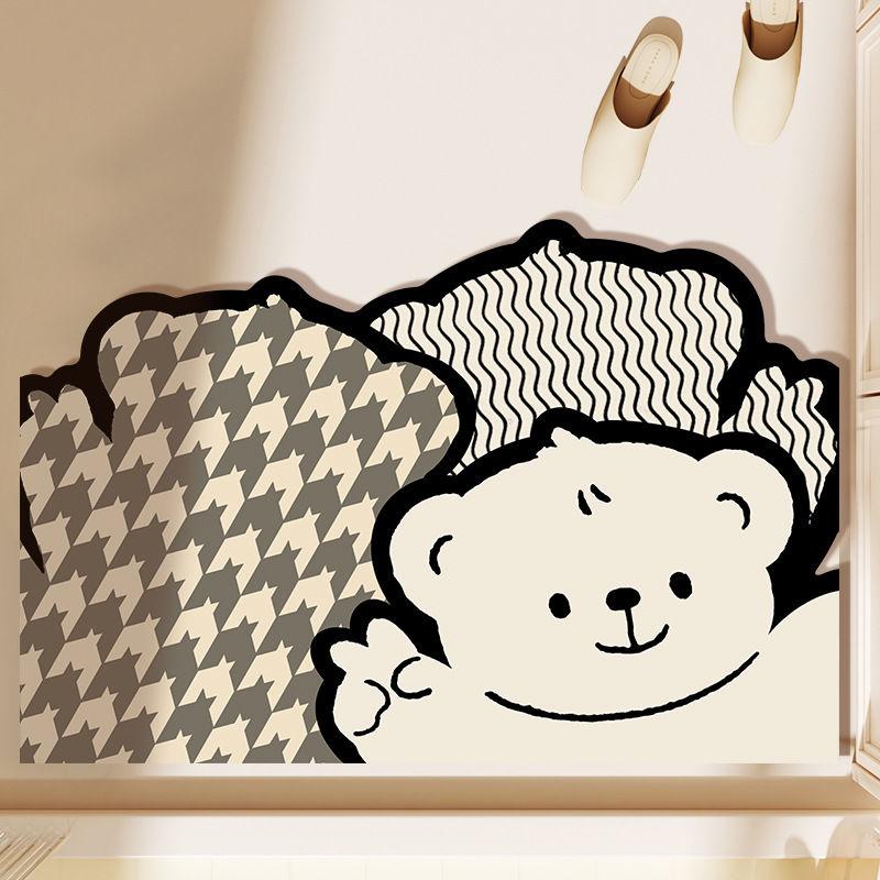 Diatom Mud Floor Mat Absorbent Anti Slip Wear-Resistant Floor Mat Quick Drying Bathroom Floor Mat Bathroom Mat 40X60cm 15.7X23.6in
