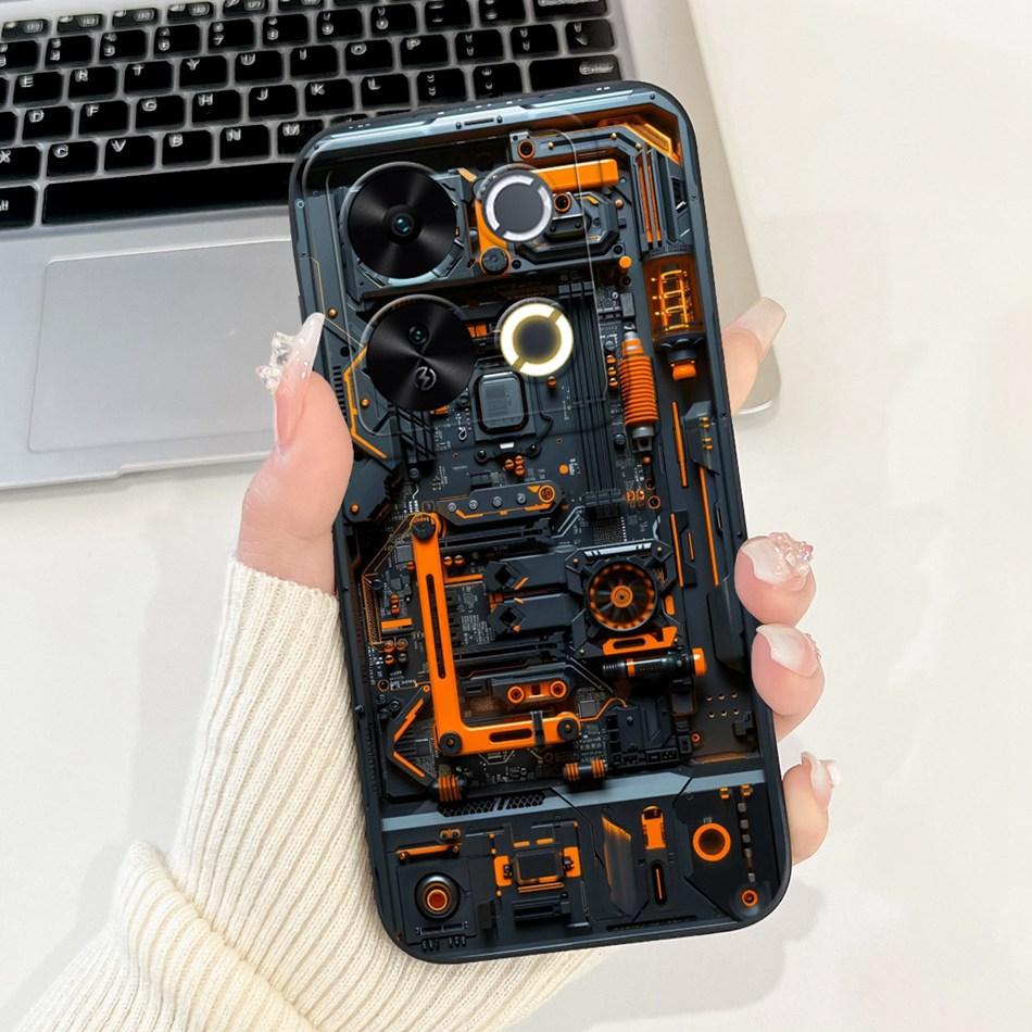 For ITEL P65 New Fashion Dusk Beach Painting Case For Itel P671L ItelP65 4G Soft Silicone Shockproof Phone Cases