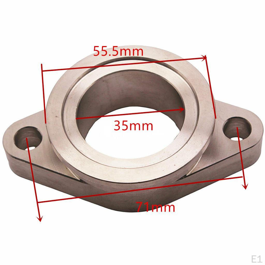 304 Stainless Steel 38mm Wastegate to 2 Adapters Flange