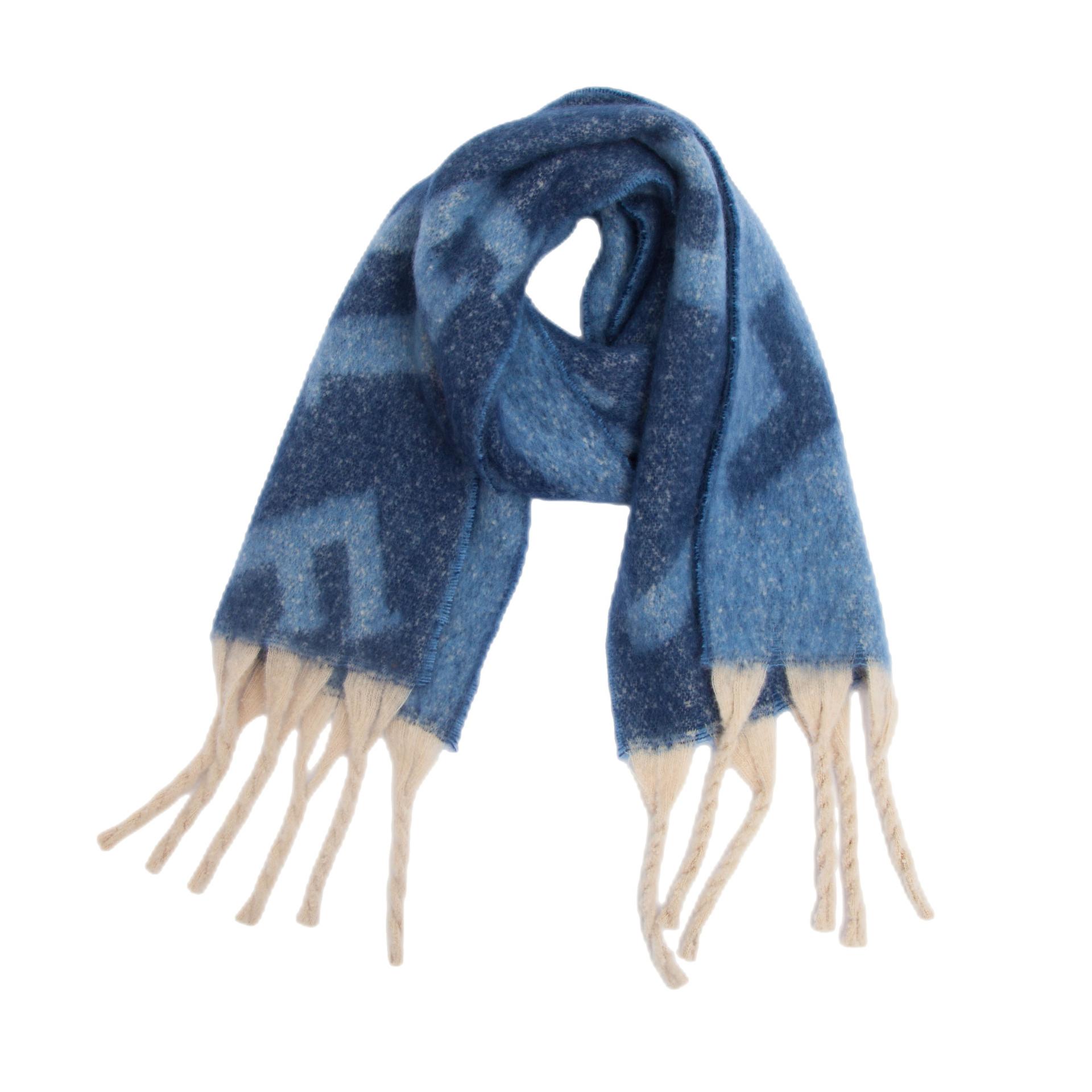 Женская теплая шаль — фото 17