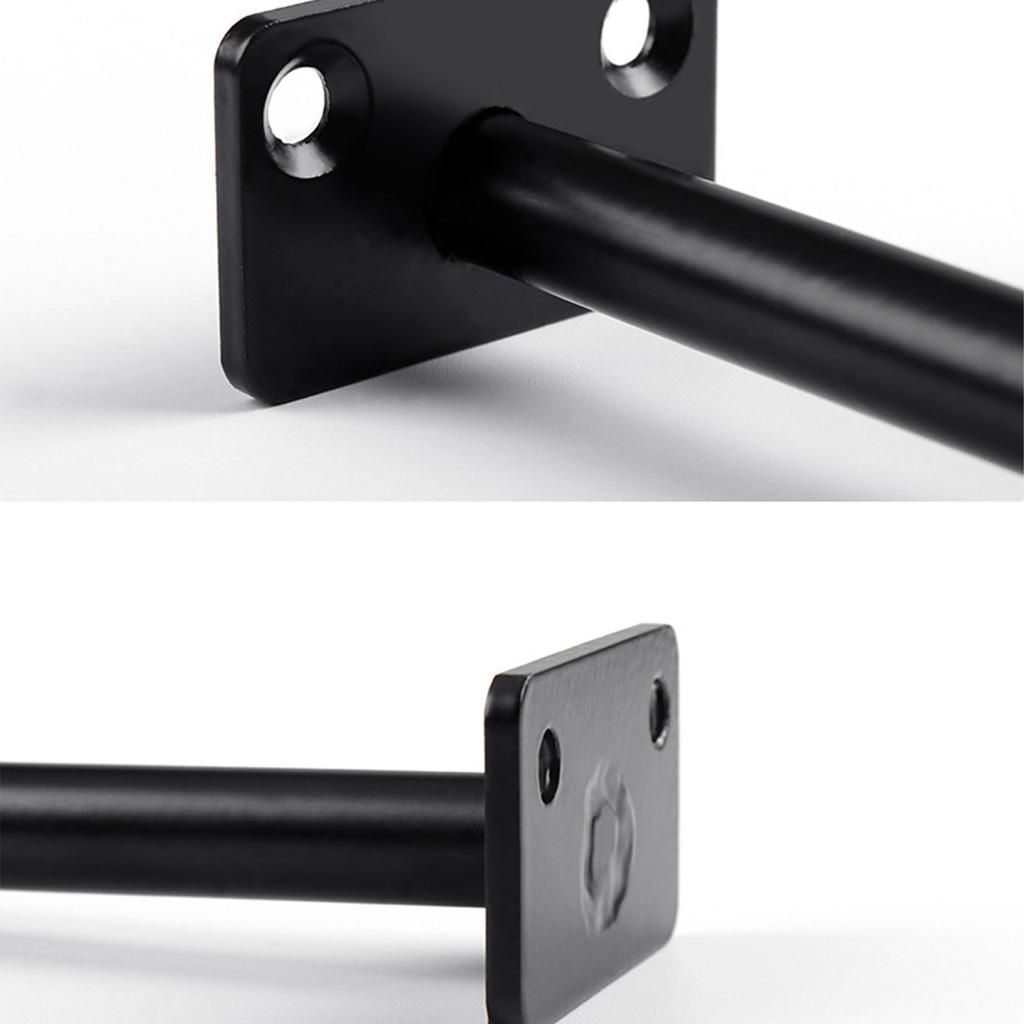 4 PCS Hidden Floating Shelf Bracket Round Wall Mount Shelf Supports Invisible Fixed Floating Holder A 01 2 Holes Black