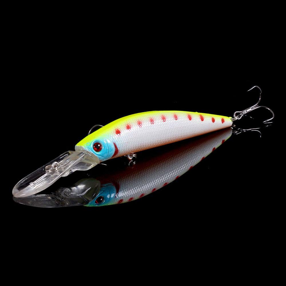 HENGJIA 1 tk Minnow kalastuslant Elutruu haugi landi vobler kõva sööt 3D Eyes kalastustarvetega