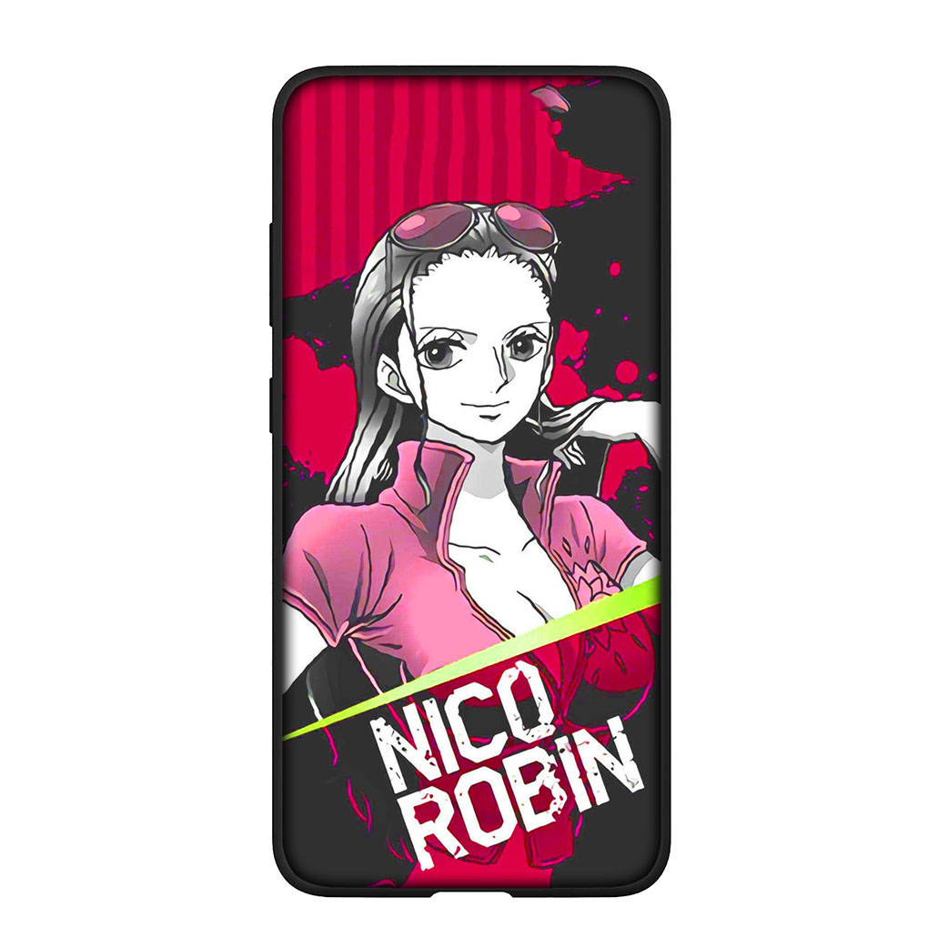 Handyhülle für Samsung Galaxy S25 S24 S23 iPhone 16 15 Xiaomi Redmi Note 14 13 12 16E 11 Pro Max XR OPPO Moto Huawei Luffy One Piece Nico Robin Hülle
