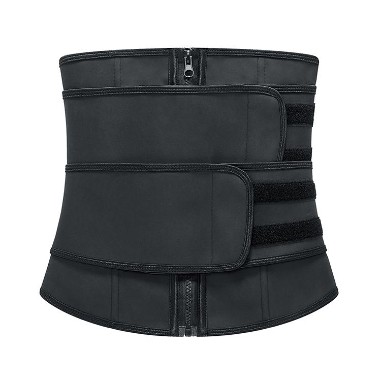 Drop Shipping 25 9 Latex Body Cincher Three Detachable Belt Flat Tummy Wrap Steel Bone Slimming Corset for Plus Sizes