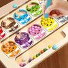 Magnetic Color Sorting Maze & Drawing Board Toddler Montessori Toy Sets Number Matching Learning Counting Preschool Activity