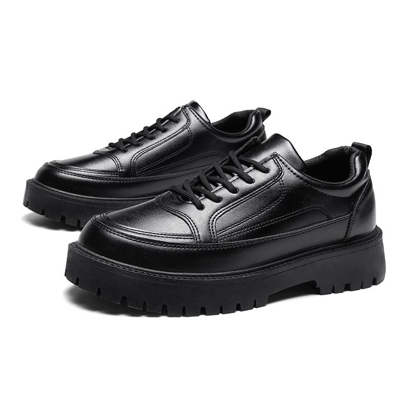 Fashion Luxury Men's Leather Shoes 2024 New Lightweight Casual Formal Walking  New Vulcanized Shoes Height Increasing Leather Shoes